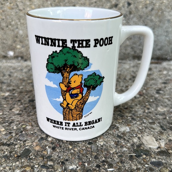 WINNIE THE POOH COFFEE MUG- WHITE RIVER, CANADA- WHERE IT ALL BEGAN! - Picture 1 of 10
